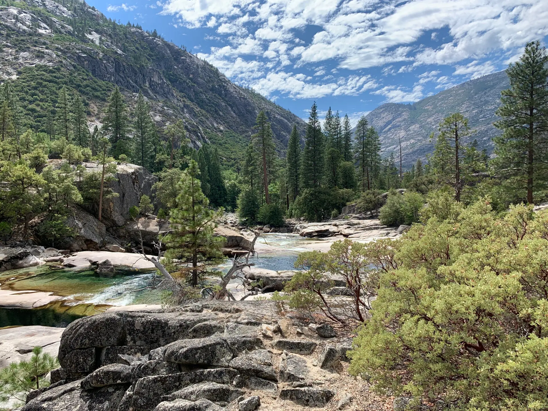 Yosemite national park, grand canyon of the tuolumne river on a backpacking trip