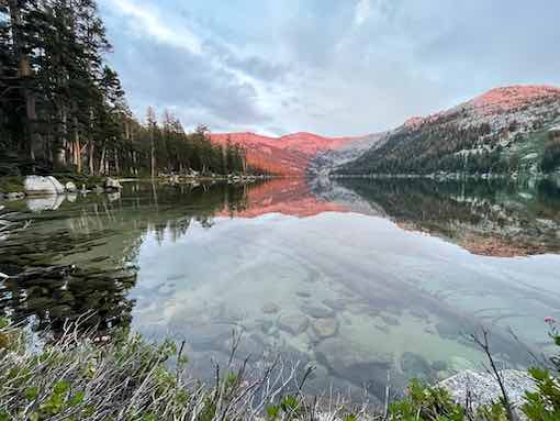 An alpine lake in Yosemite National Park